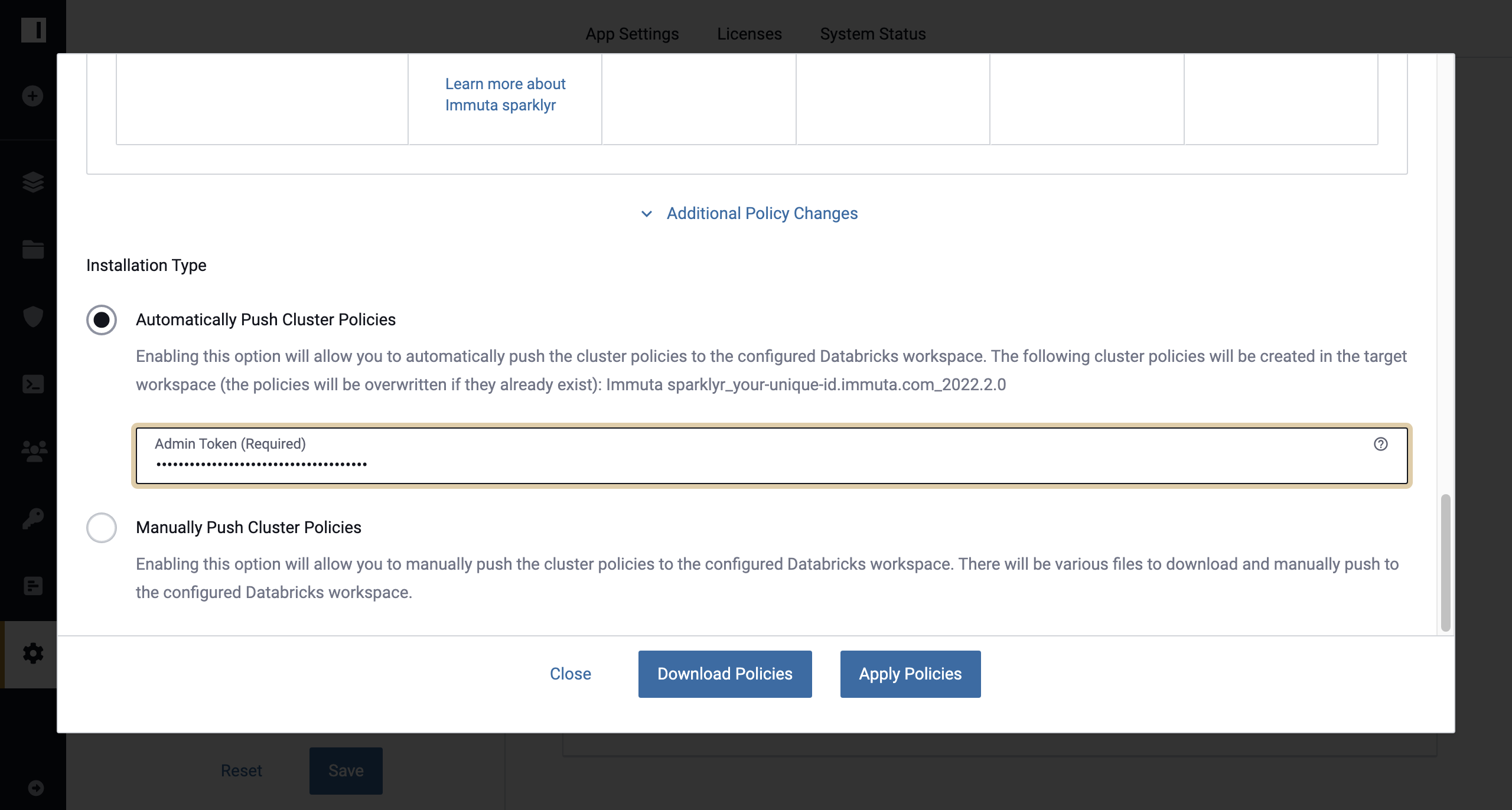 Automatically Push Cluster Policies