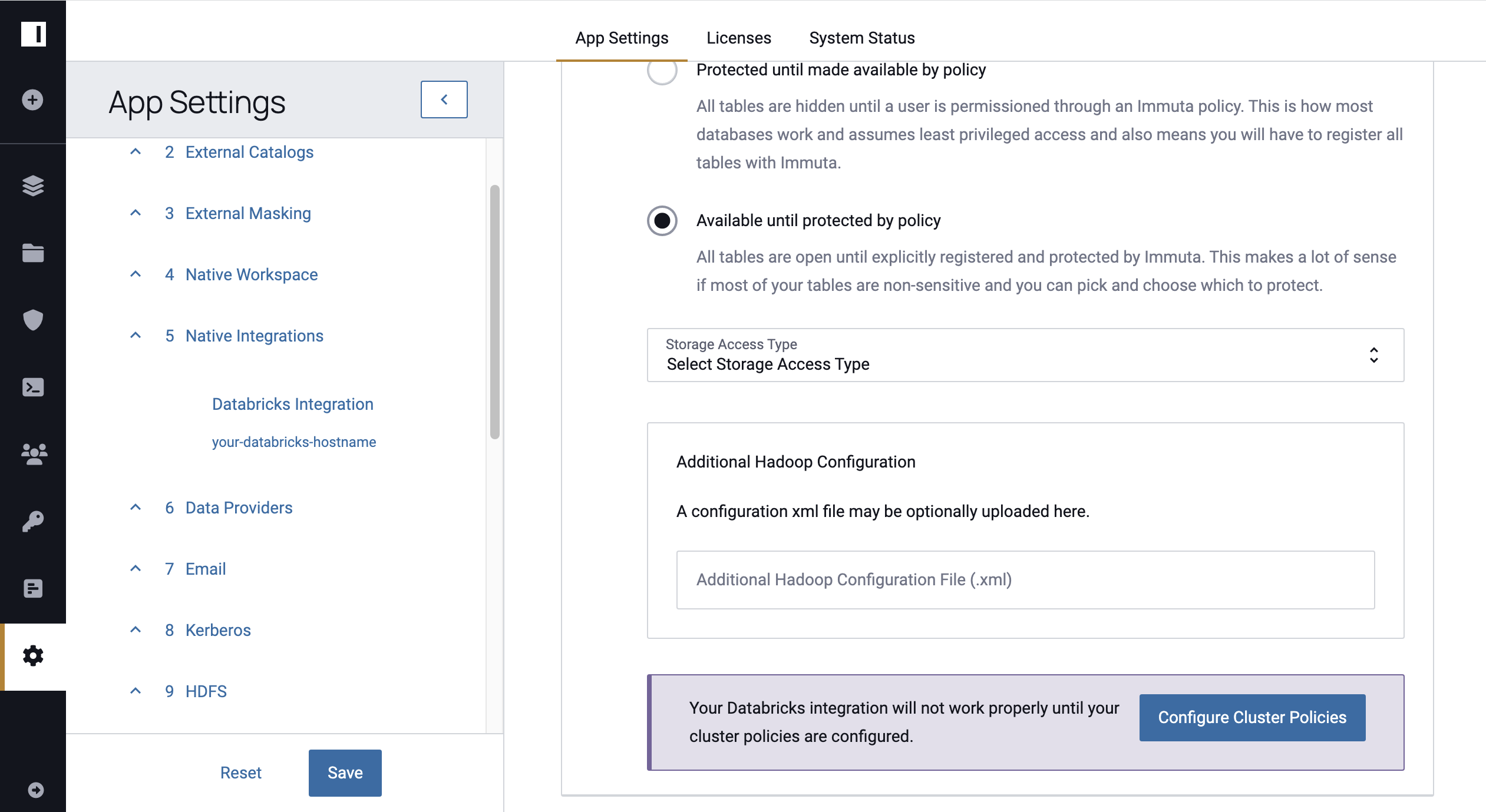 Configure Cluster Policies