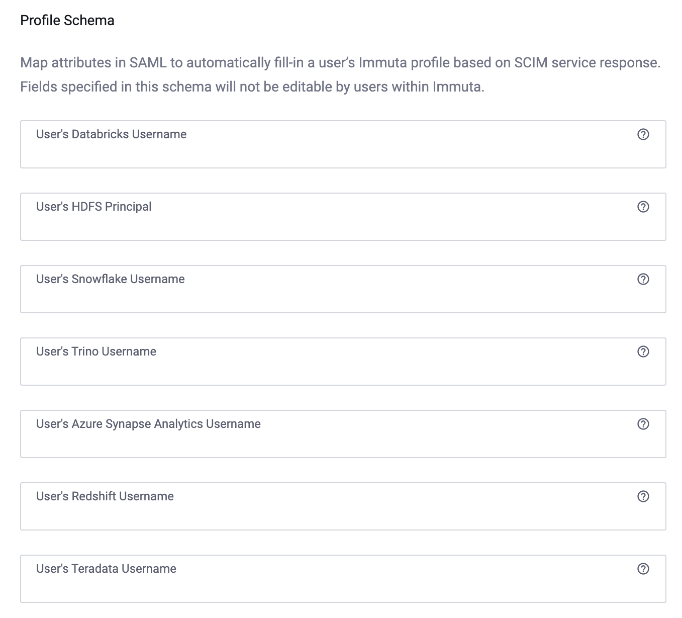 Map SAML Attributes