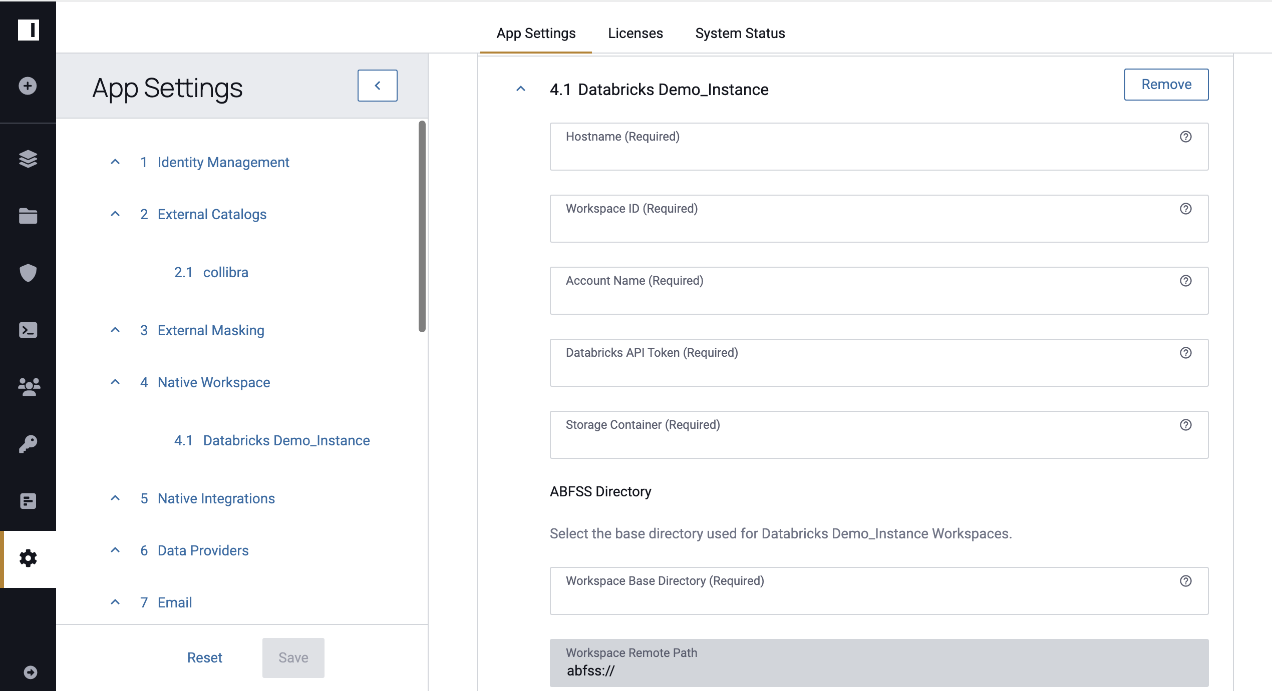 Databricks ABFSS Workspace