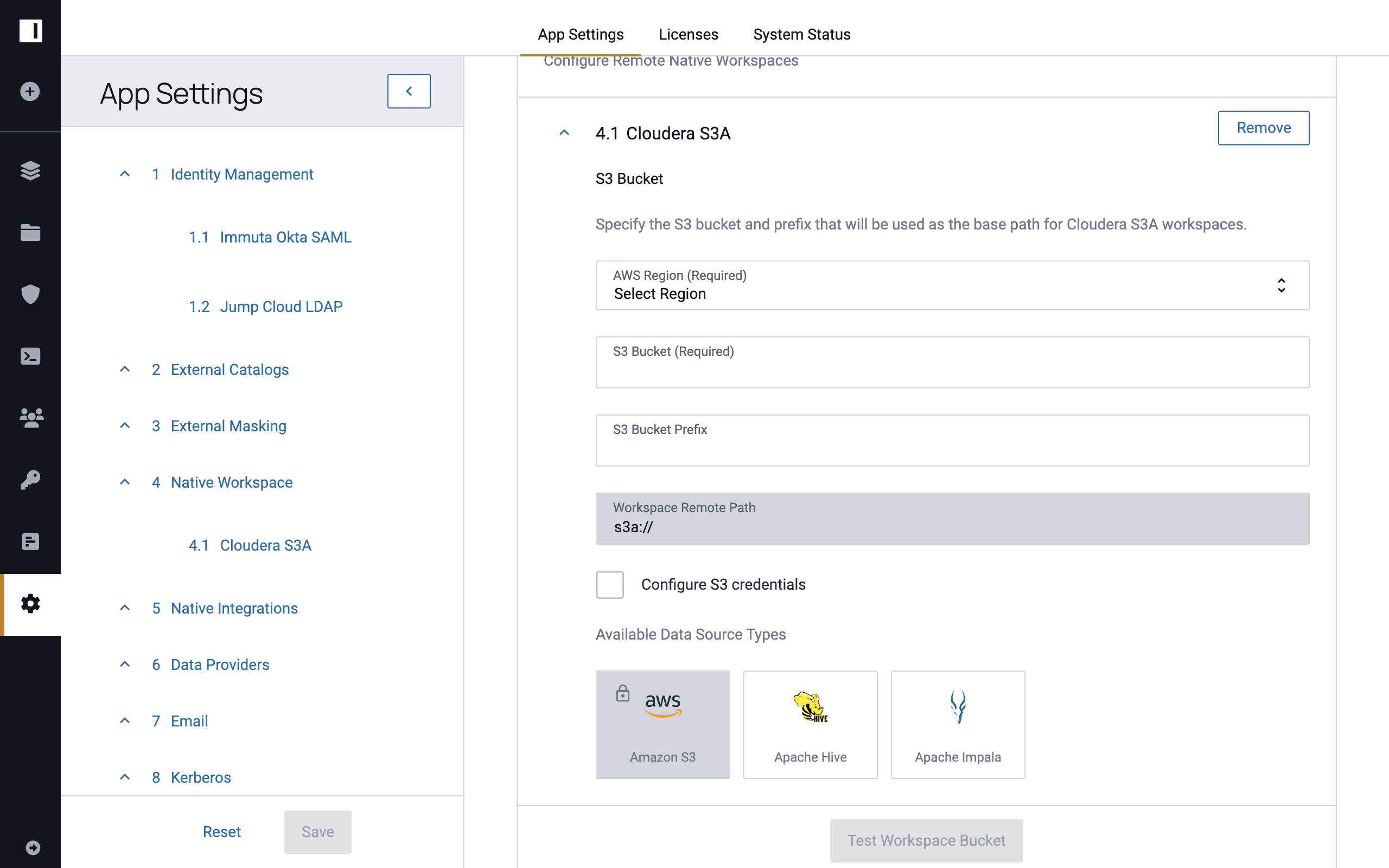 Cloudera S3A Workspace