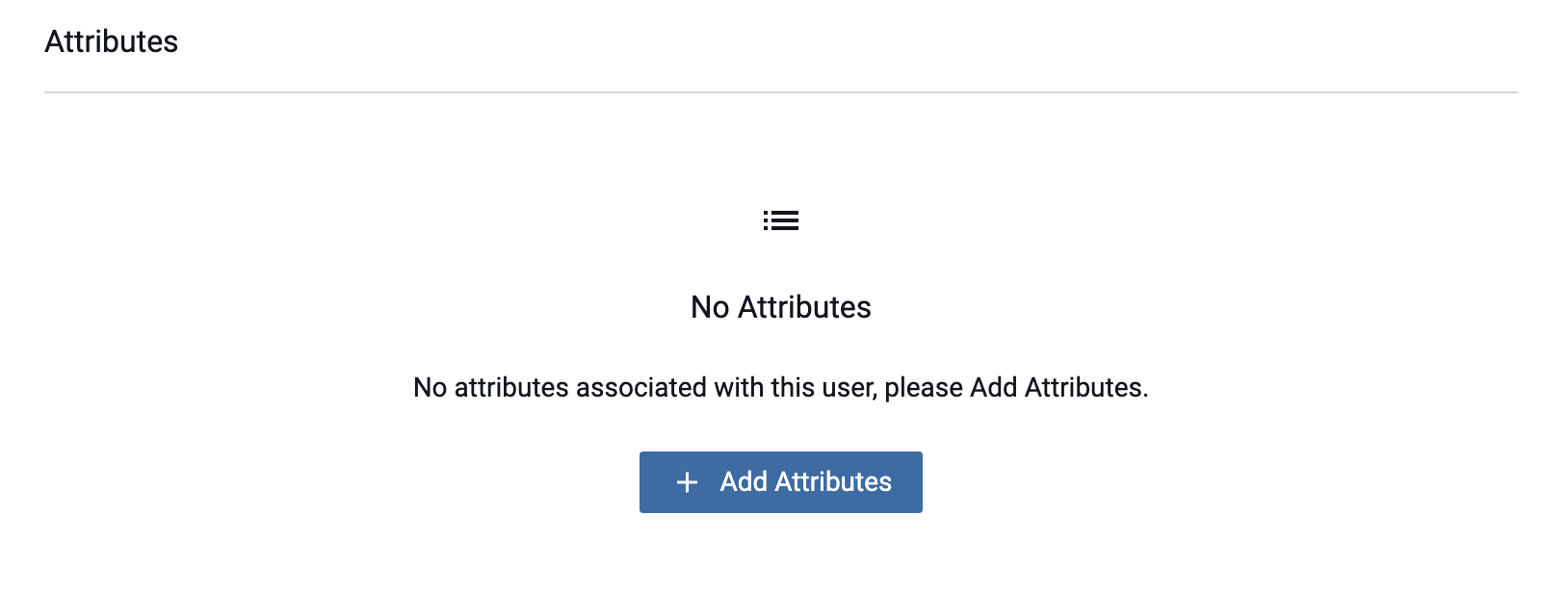 Add Attributes Button