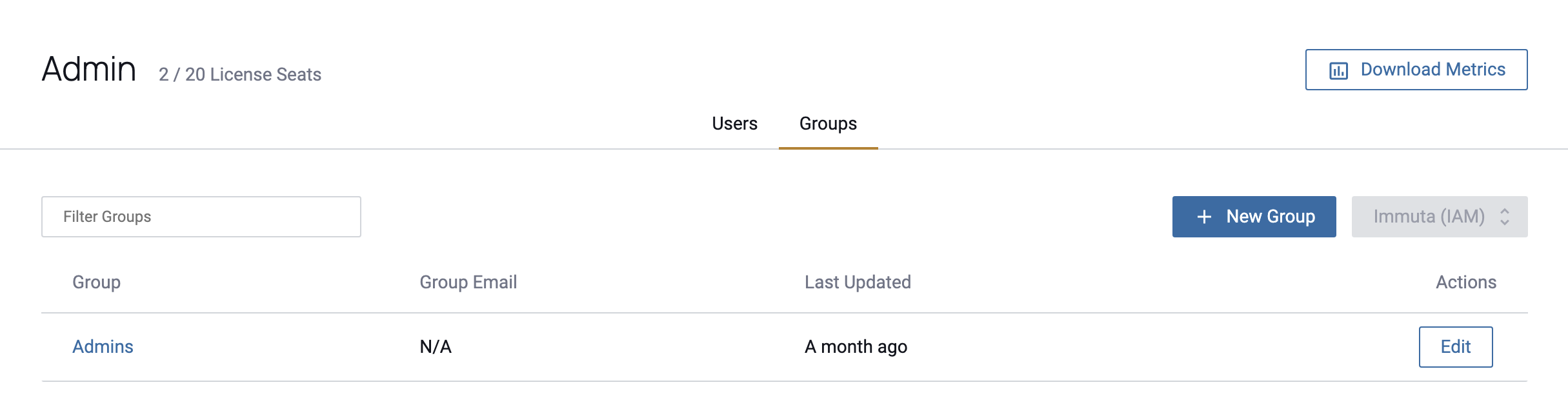 Add Group Button