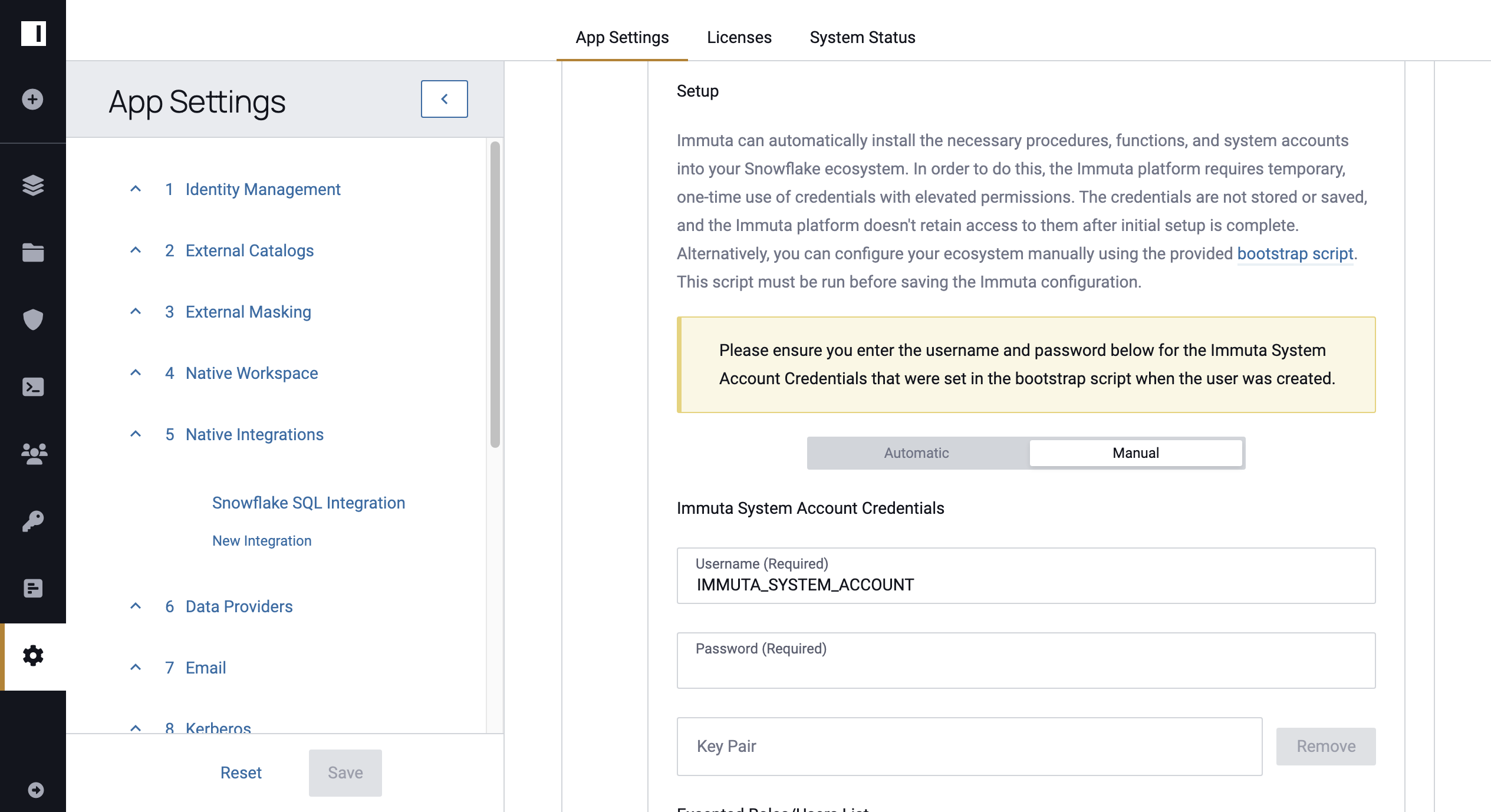 Snowflake Bootstrap Script