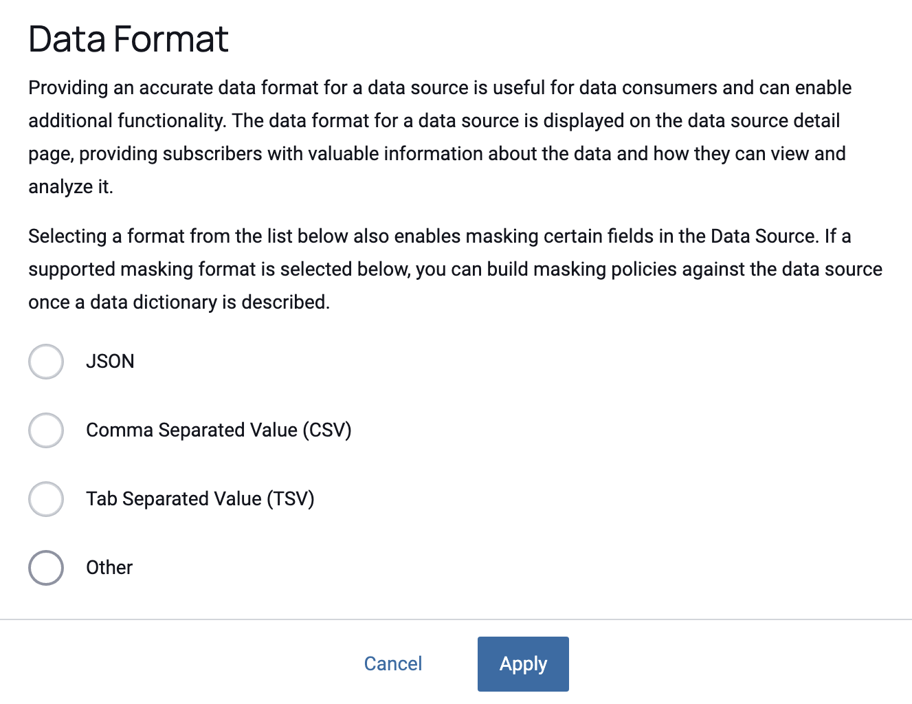 Data Format